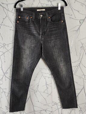 Levi's Black Wash High Rise Wedgie Skinny Jeans